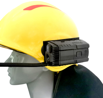 De de Bouwvakkercamera van brandweermanlive video safety helmet camera zet Gasopsporing op