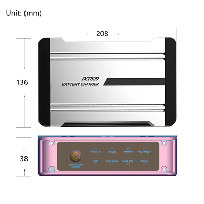 Van de het GEL Slimme Batterij van lood Zure AGM de Ladersgelijkstroom Input en de Zonnelader van de Inputrv Batterij