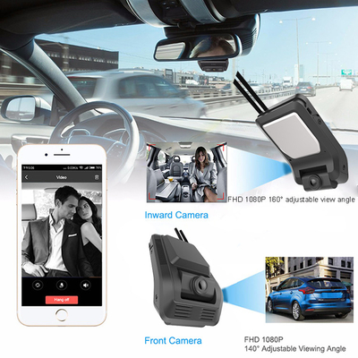 Lichtgewicht4g WiFi Dashcam met Gebouwd in g-Sensoren 2,7 Duimlcd Lijnopname