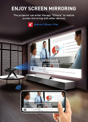 LCD Draagbare Video het Beeldgrootte van de Projector 30-120 Duim voor Home Theater-Vertoning