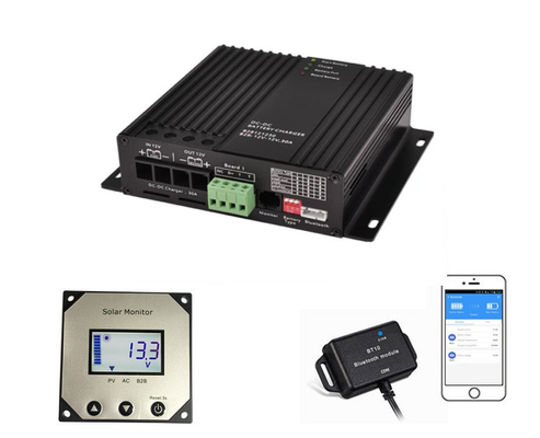 12V-12V DC DC-batterijlader werkt veilig bij bedrijfstemperaturen van -20-50 ℃