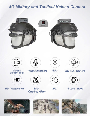 IP67 waterdichte harde hoed camera biedt multi-hoek real-time dynamische video's