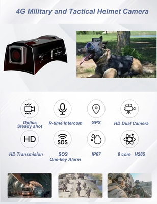 3G 4G Wi-Fi GPS Mini Smart Helmet Camera Ingebouwde 4000mAh Battery Voor Video Opname