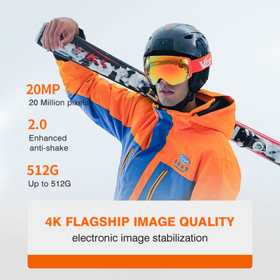 WIFI Real-Time Recording Ski helm camera ingebouwd in 1600MAH vervangbare batterij
