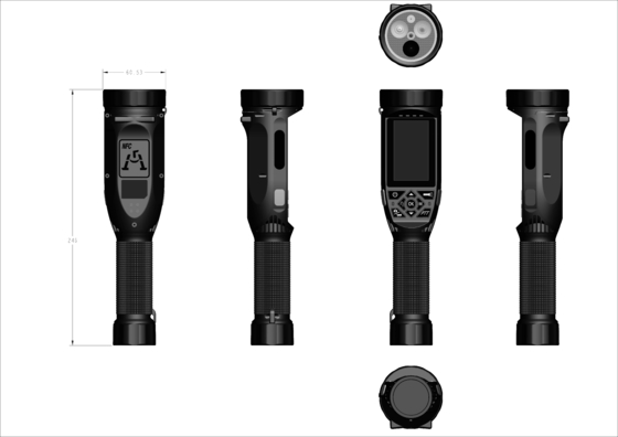 Android 12.0 zaklampcamera recorder met 2,4 inch touchscreen