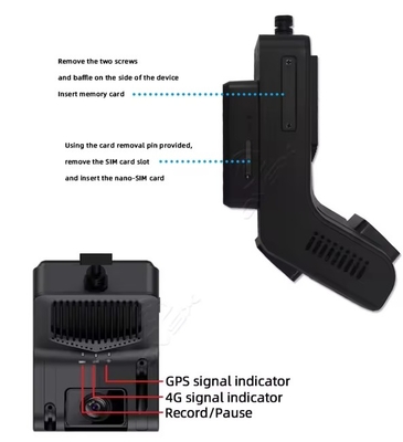 Definitie 4G WiFi GPS Night Vision Dash Camera met Loop Recording en Parking Monitor