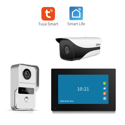 166° Hoek Alle Zwart/Zilver WIFI Video deurbel 8 Maand Stand door H.264 Gecodeerd Format