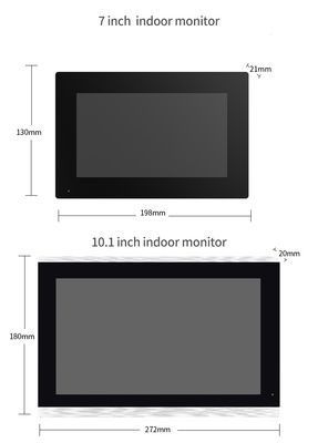 Zwarte WIFI video deurbel met 166° Wide Visual Angle SD kaart opname en bewegingsdetectie