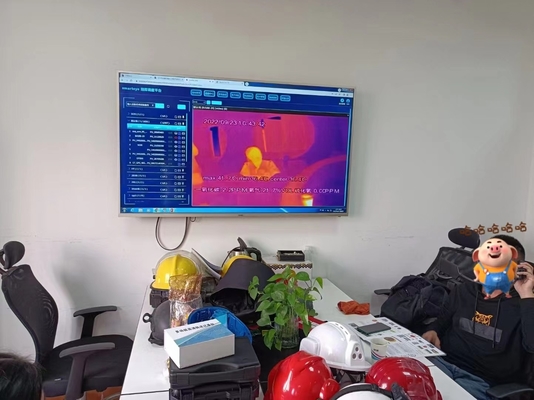 4G brandweermannen veiligheidshelm camera met LCD-scherm visie brandwerend waterbestendig