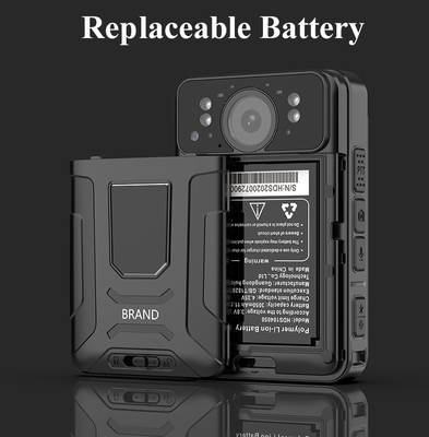 AI gezichtsherkenning kentekenplaat bodycam beveiligingsbewakers gps live video opslag 32 gb 128 gb 256 gb h.264/h265
