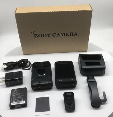 4G LTE WiFi GPS 64 Bit Quad Core Body Worn Camera Met Achterlicht Alarm Licht En 64G Memory Card