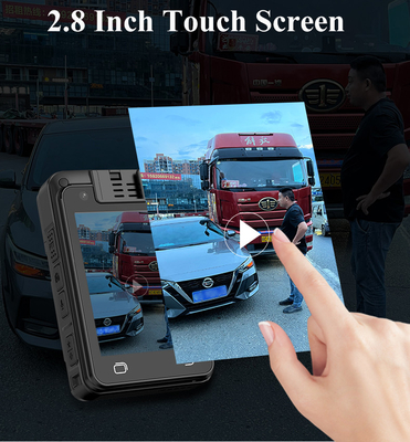 AI Gezichtsherkenning Politie Lichaamscamera's 2 Way Talk Night Vision Android-systeem