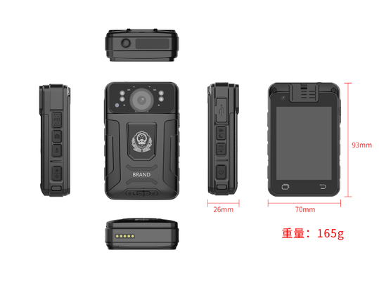 32GB politiecamera's met GPS-tracking Wifi Bluetooth en CMSV6 platform