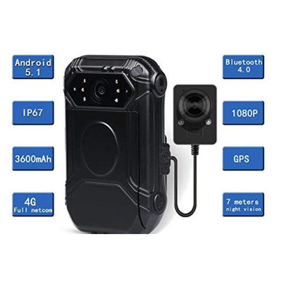 4G politie draagbare HD-lichaamcamera bewaker persoonlijke DVR-camera