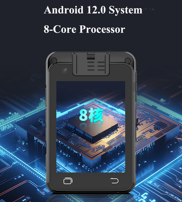 4G Ultra Definition 1080P30fps Android 12.0 Body Camera Met Bluetooth 5.0 GPS