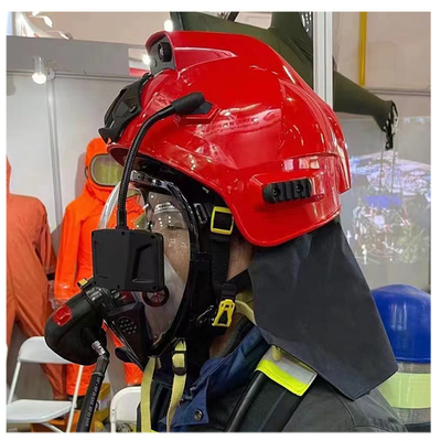 802.11b/g Protocol Brandweer Rescue Helmet Thermal Imaging Sensor Met 64GB TF Card En opslagcapaciteit