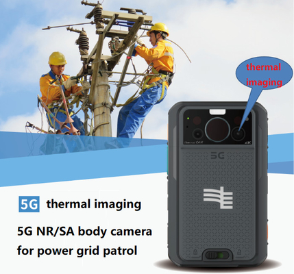 Vervangbare 8000mAh batterij 5G body camera met 13MP achtercamera en gyroscoop sensor