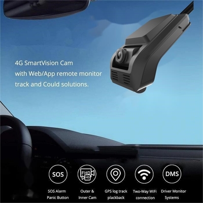 1080P 4G Dashcam met ADAS DMS all-in-one Parkeerbewaking voor wagenparkbeheer