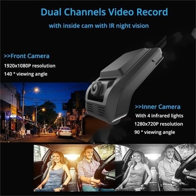 1080P 4G Dashcam met ADAS DMS all-in-one Parkeerbewaking voor wagenparkbeheer
