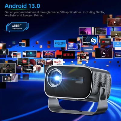BT 5.0 Bluetooth Mini Draagbare Projector Met Meerdere Hoeken Aanpassing Keystone Correctie En LED Lichtbron Display Chip
