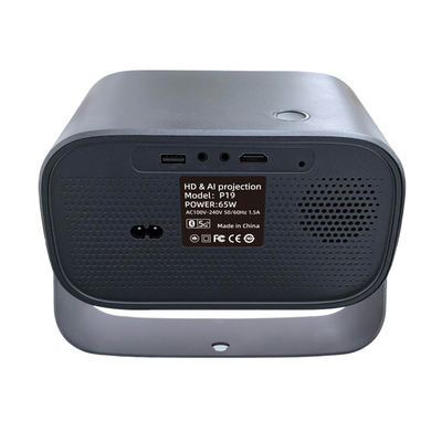 Mini Draagbare Projector met WiFi6 2.4G/5G 802.11a/b/g/n/ac/ax GPU ARM Mali-450 MP2 GPU 720P LCD Projection Technology