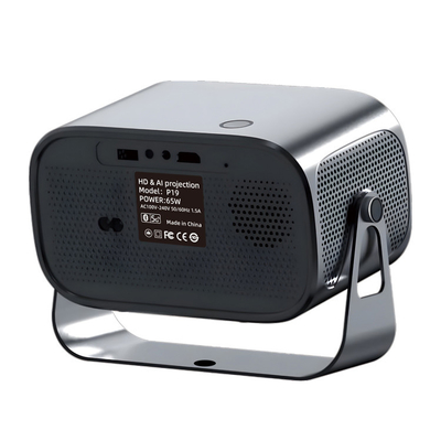 Mini Draagbare Projector met WiFi6 2.4G/5G 802.11a/b/g/n/ac/ax GPU ARM Mali-450 MP2 GPU 720P LCD Projection Technology