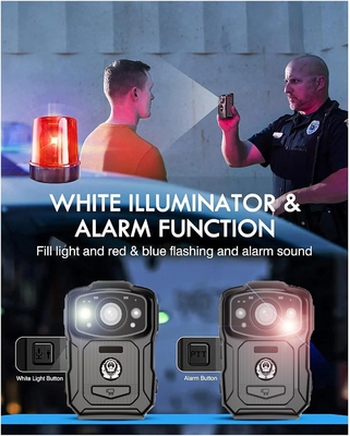 4K-resolutie IP68 Wifi Body-Worn Camera's H.264/H.265 Video Encoding met NFC en Android 10 System