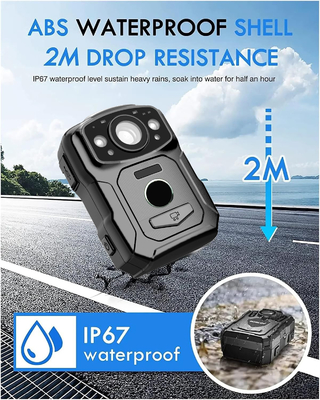 4K-resolutie IP68 Wifi Body-Worn Camera's H.264/H.265 Video Encoding met NFC en Android 10 System