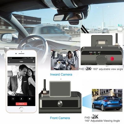 4G Dashboard Dual Camera AI ADAS DMS Driver Face Recognition met H.264/H.265 videocompressie