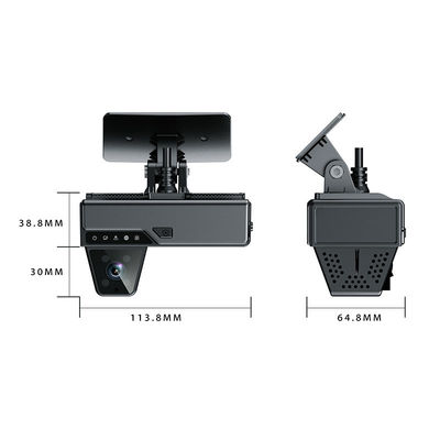 170 graden kijkhoek 4G dashcamera's met FAT32 opslagtechnologie en compact 0,4lbs ontwerp geschikt voor commerciële voertuigbewaking
