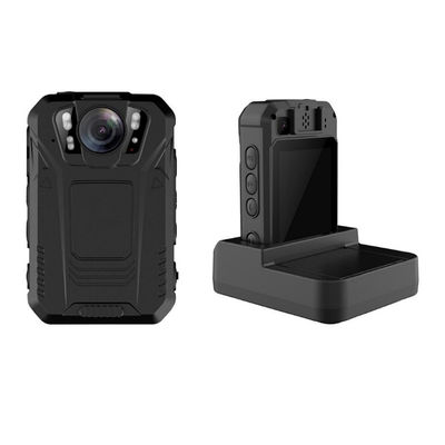 4K HD Android Body Worn Camera voor bewakers 2500 Mah Battery 4 White LED