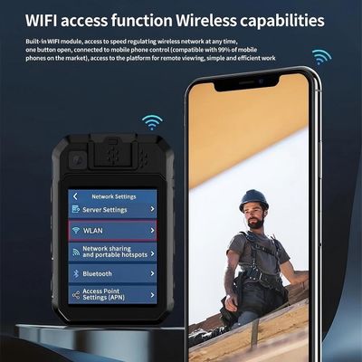 2K Politie Bodycamera met Android 12 Systeem en H.265/H.264 Codering voor Hoge Kwaliteit Video-opname