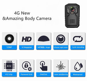 Zakveiligheidsagent Body Camera 32GB/64GB/128G met RTOS + het Dubbele Systeem van Linux