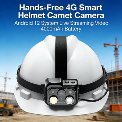 4G slimme helmcamera met realtime video PTT met cloudplatform