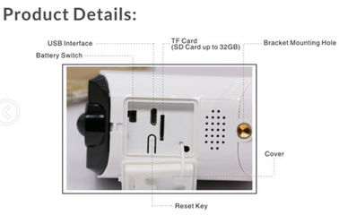 Draadloze Wifi-van de de Resolutiesteun van de Veiligheidscamera HD 960P de Nachtvisie Op batterijen