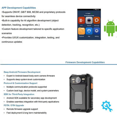 4G WiFi Live Streaming Body Worn Camera B28 Rtsp Rtmp Onvif