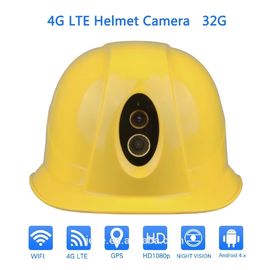 IP67 de waterdichte Wearable 4G-Camera van de Veiligheidshelm met Gegevens de In real time van 1080P uploadt