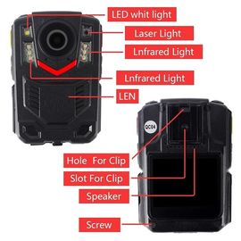 1296P politie Versleten Camera's met de Audio Videovertoning van de Fotoopname 2inch