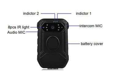 Politie Versleten Camera's 10 uren videoopname IP65 Waterdichte DVR