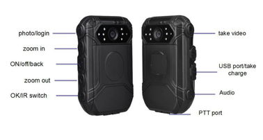 Politie Versleten Camera's 10 uren videoopname IP65 Waterdichte DVR