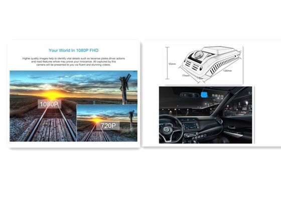 Dubbele Hi3520dV400 H.265 HD 1080P - het Registreertoestel van de kanaalauto
