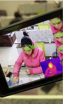 Temperatuurhelm die Android-Systeem4g Videohelm met Camera meten