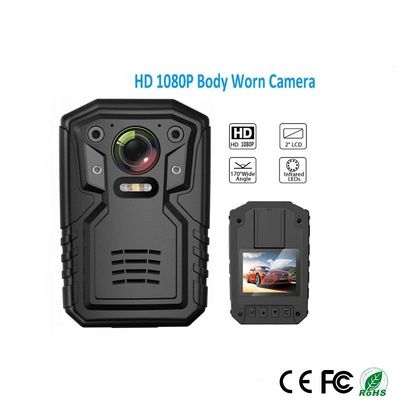 de Camera van het de Politielichaam van 1080P QHD bouwde 32GB-Verslag Video-audio Beeld in