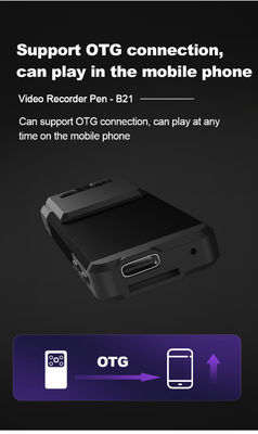 256GB opslag 1050 de Nachtvisie van MAh Police Body Camera IP67