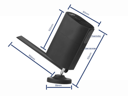 van de de Veiligheidscamera PTZ POE van 1080P 20fps PIR 4G Wifi het Netwerkcamera 4W met Zonnepanelen