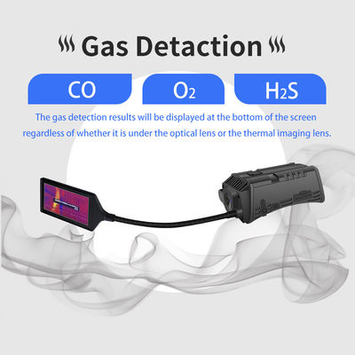 4G het slimme Thermische het Meten van de het multi-Gasopsporing Bluetooth4.0 van de Helmcamera Geleide Licht GPS
