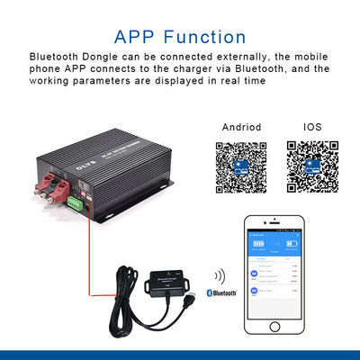 van de de Batterijlader van 12V 60A gelijkstroom-gelijkstroom IOS van het Controlemechanismebluetooth android voor rv
