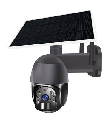 Openlucht de Veiligheidscamera H265 Tuya HD van WIFI PIR Solar Panel Dome PTZ
