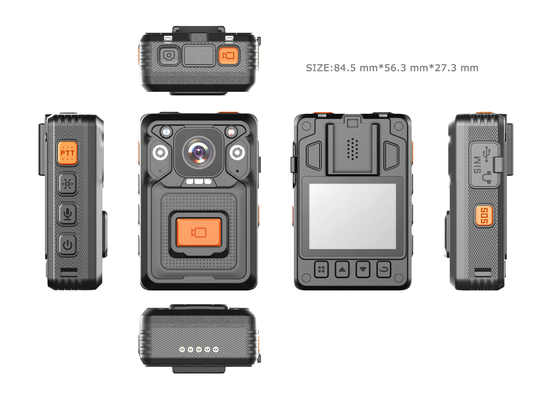 WCDMA 3200mAH maakt Versleten Camera's 140 Graadeis Onvif 1080P waterdicht