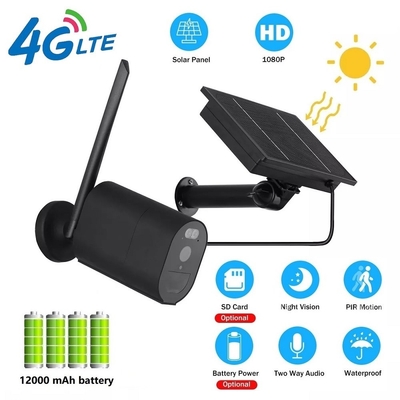 De Veiligheidscamera PIR Alarm 3.6mm van 12000MAH 4G Wifi de Veiligheidscamera van de Lenskoepel